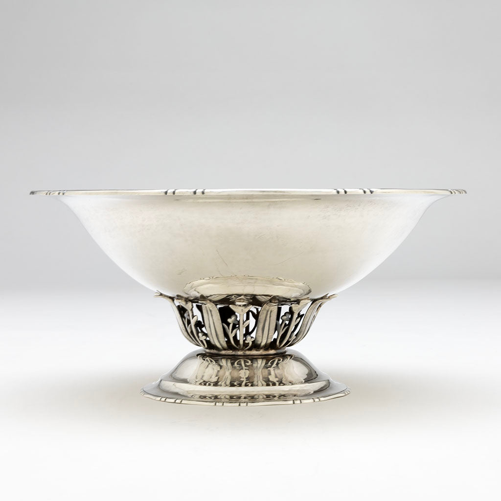 Katherine Pratt Arts & Crafts Sterling Silver Centerpiece Bowl, Dedham, MA, c. 1927