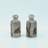 Video of Pair of Gorham Antique Sterling Silver & Other Metals Shakers, Providence, RI, 1880