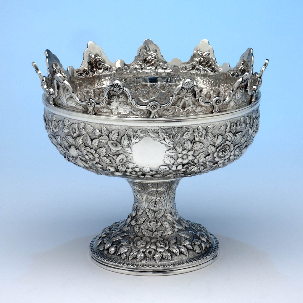 S. Kirk & Son 11oz Antique Sterling Silver Monteith, Baltimore, 1868-90