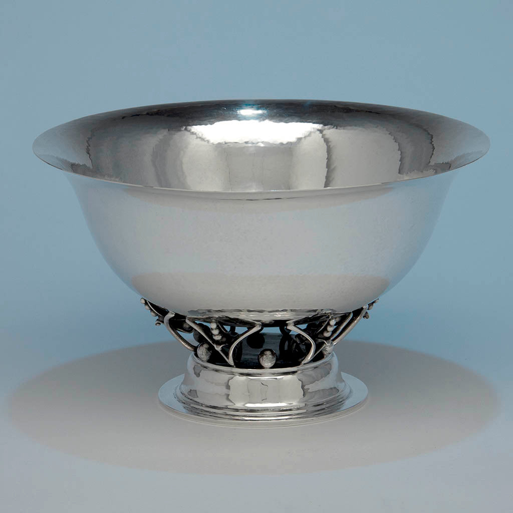 Georg Jensen USA Large Sterling Silver Bowl, by William DeMatteo (attr.) c. 1942-49