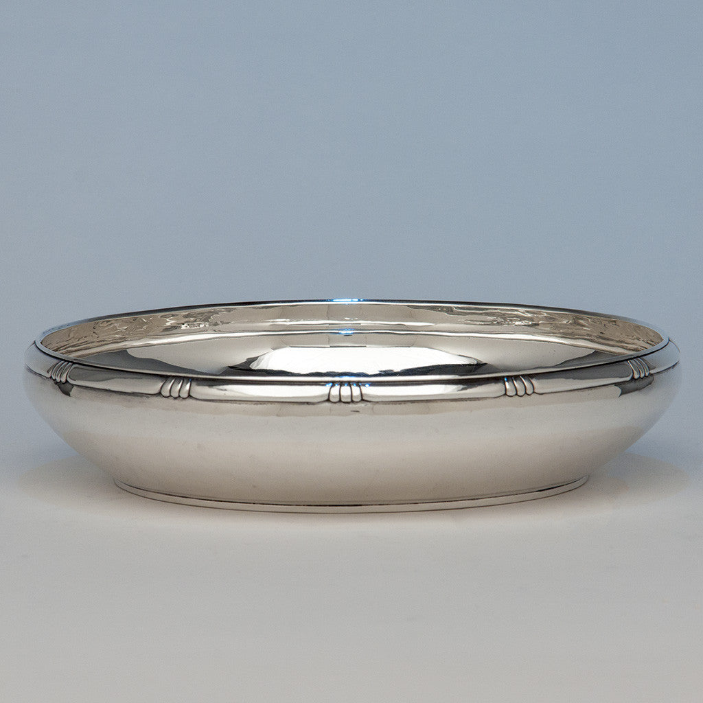 Arthur Stone Arts & Crafts Sterling Silver Bowl, Gardiner, MA, c. 1920