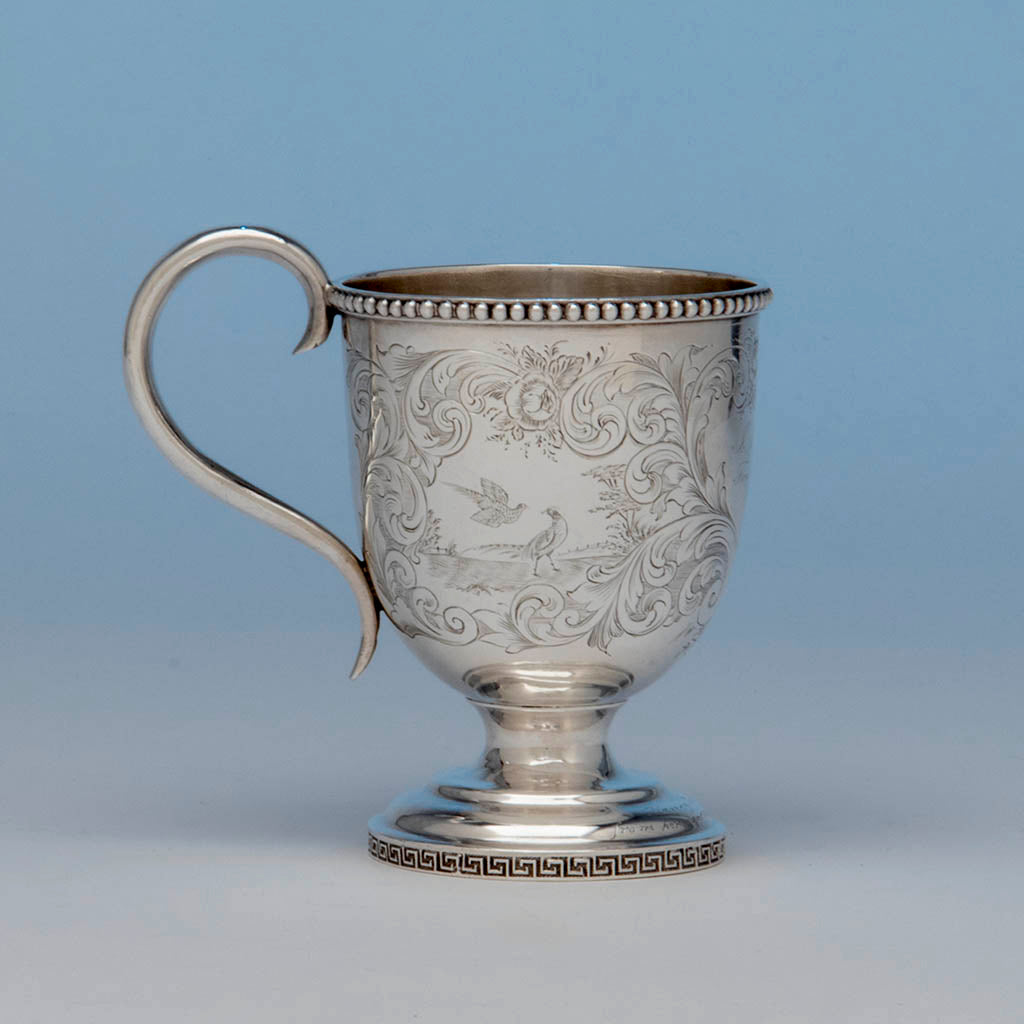 George Sharp for Bailey & Co Sterling Silver Child's Cup, Philadelphia, PA, 1855