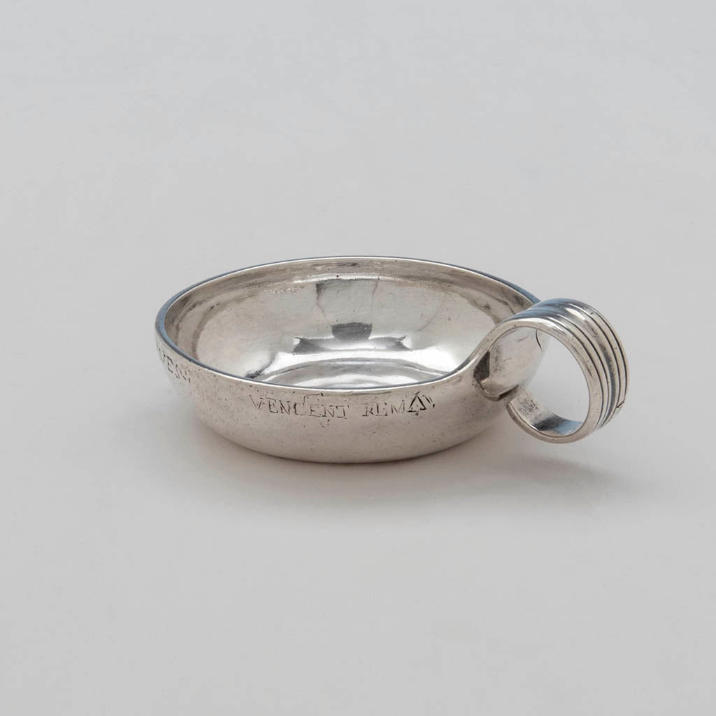 Martin Lumière French Silver Wine Taster, Orleans, 1764-66