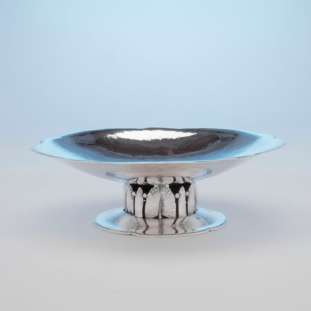 Schaeffer, Lona P. Arts and Crafts Sterling Silver Centerpiece, NYC, c. 1930's
