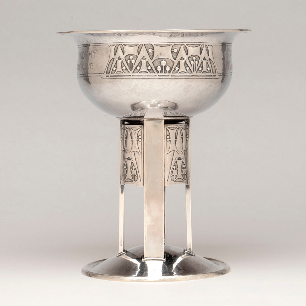 Robert R. Jarvie Important Sterling Silver Golf Trophy, Chicago, IL, 1913