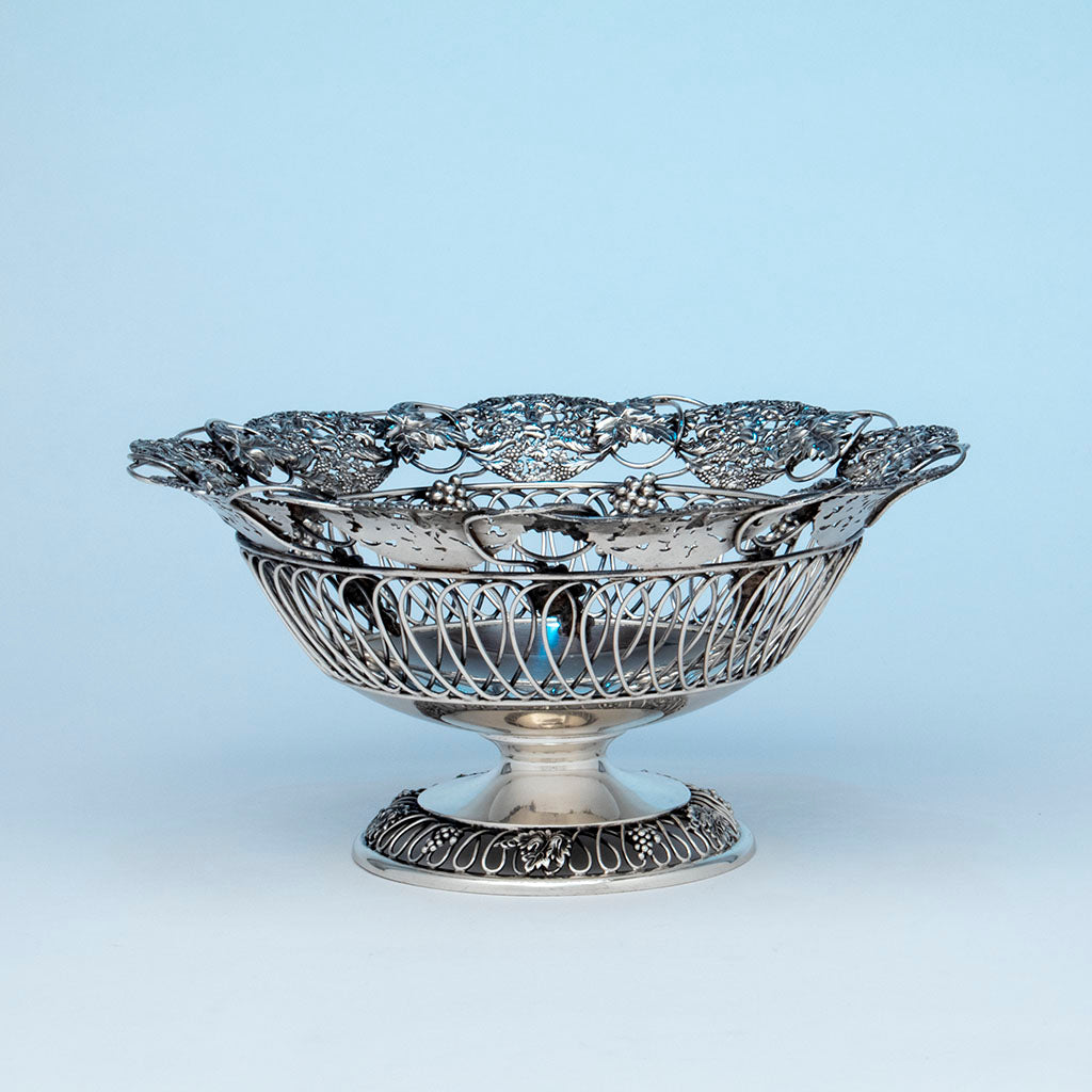 Ferdinand Fuchs and Brothers Antique Sterling Silver Cupid Centerpiece Bowl, NYC, NY c. 1900