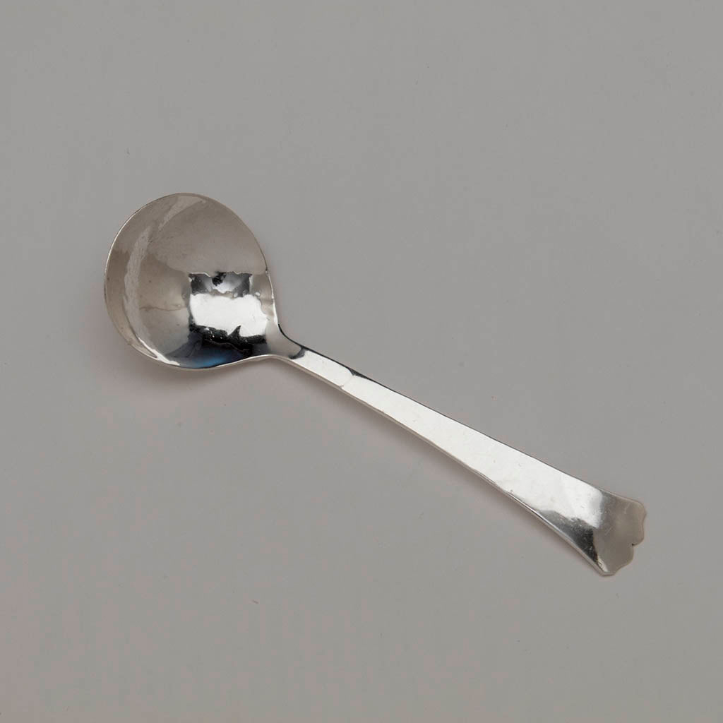 Back of Franklin Porter Sterling Silver Arts and Crafts Serving Spoon, Danvers, MA, 1925-35