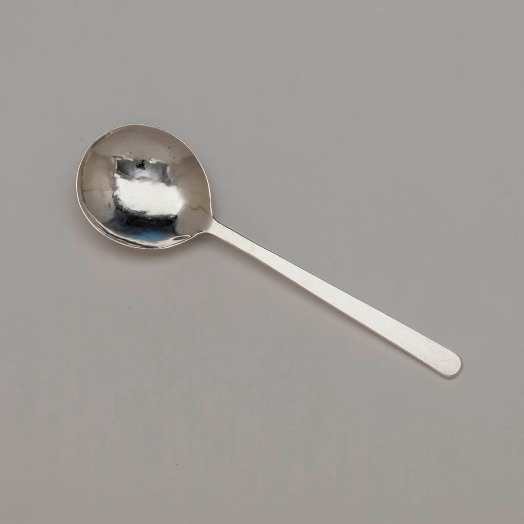 Franklin Porter Sterling Silver Arts and Crafts Serving Spoon, Danvers, MA, 1925-35