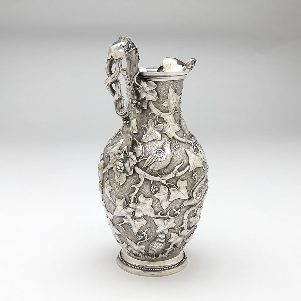 Handle to William Bogert for Tiffany &amp; Co Antique Sterling Silver Ewer, New York City, c. 1870