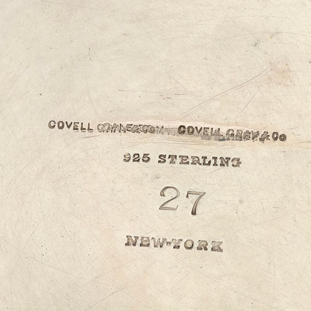 Pitcher marks of Gale, Dominick &amp; Haff Antique Sterling Silver Medallion Pitcher and Goblets Set, NYC, NY, 1870-72