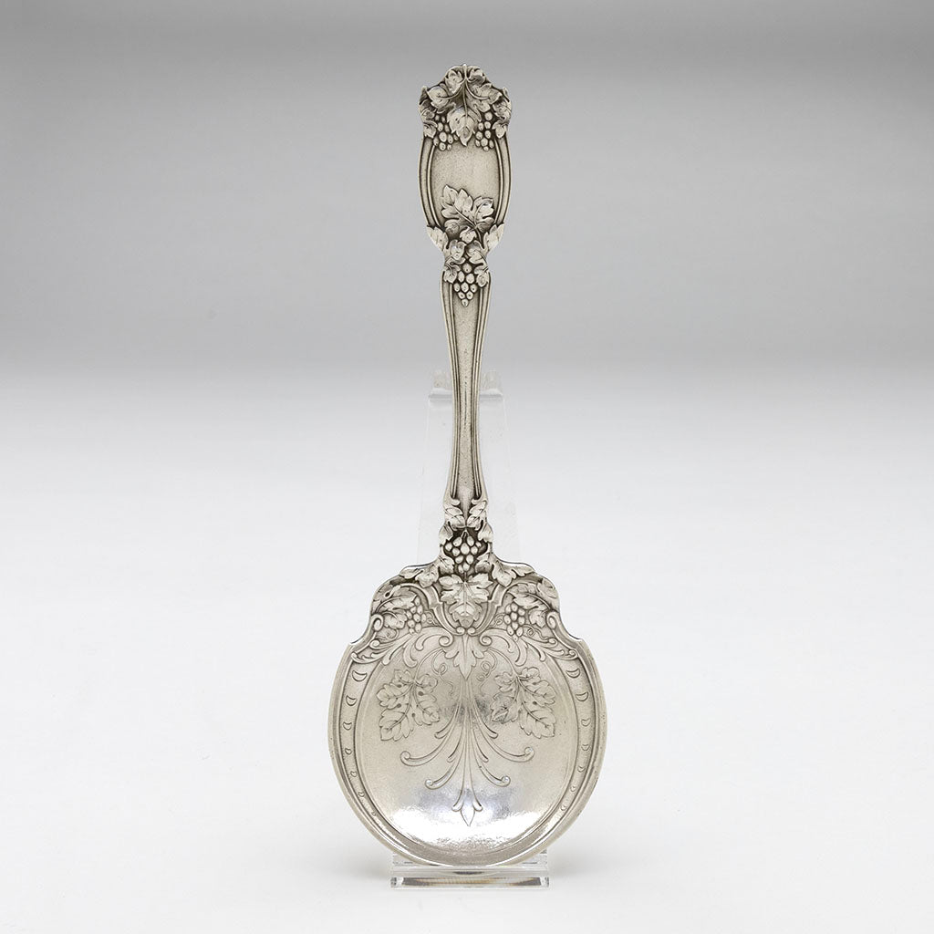 Gorham &#39;H&#39; Pattern Antique Sterling Silver Art Nouveau Serving Spoon, c. 1900