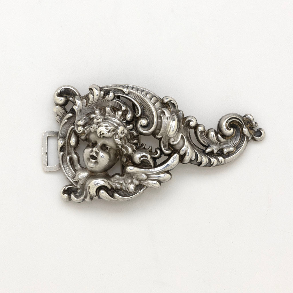 Right buckle of William B. Kerr Antique Sterling Silver Buckle, Newark, NJ, 1900-1910