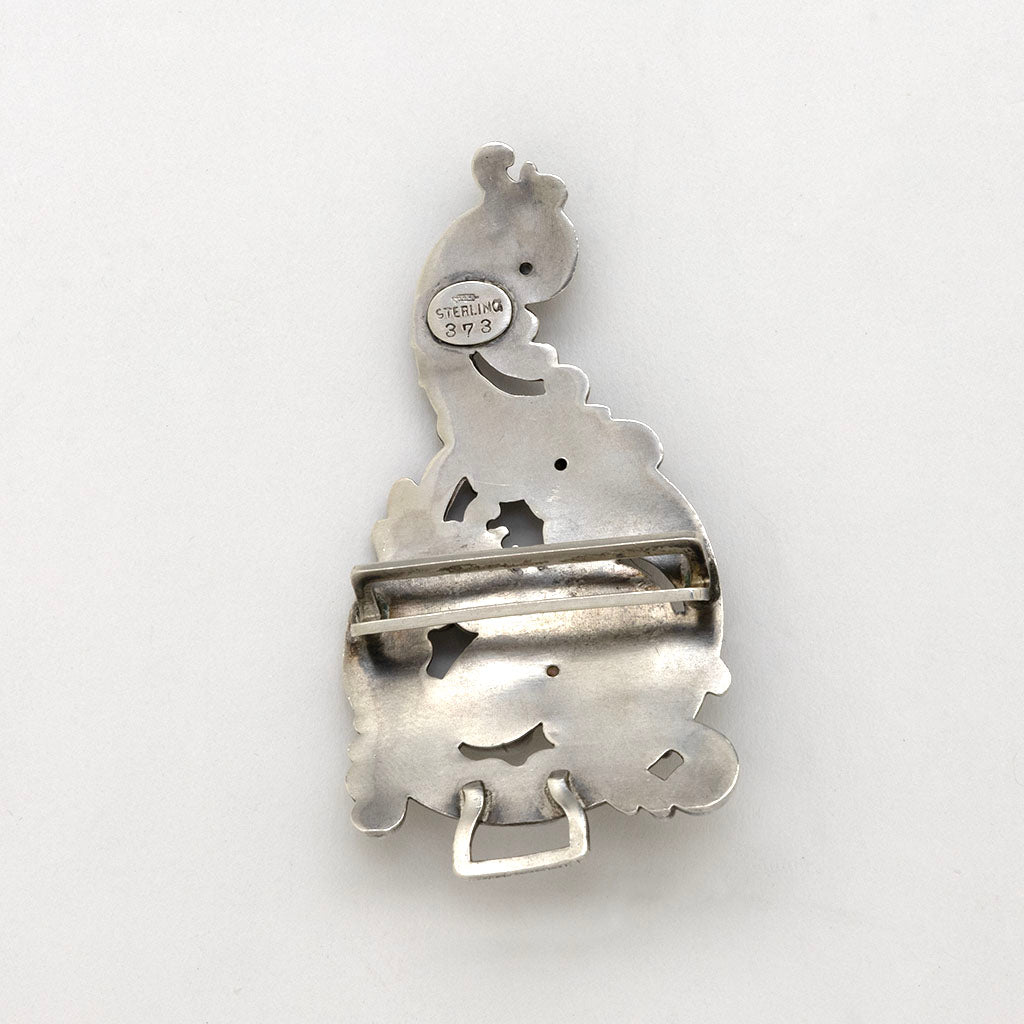 Marks on William B. Kerr Antique Sterling Silver Buckle, Newark, NJ, 1900-1910