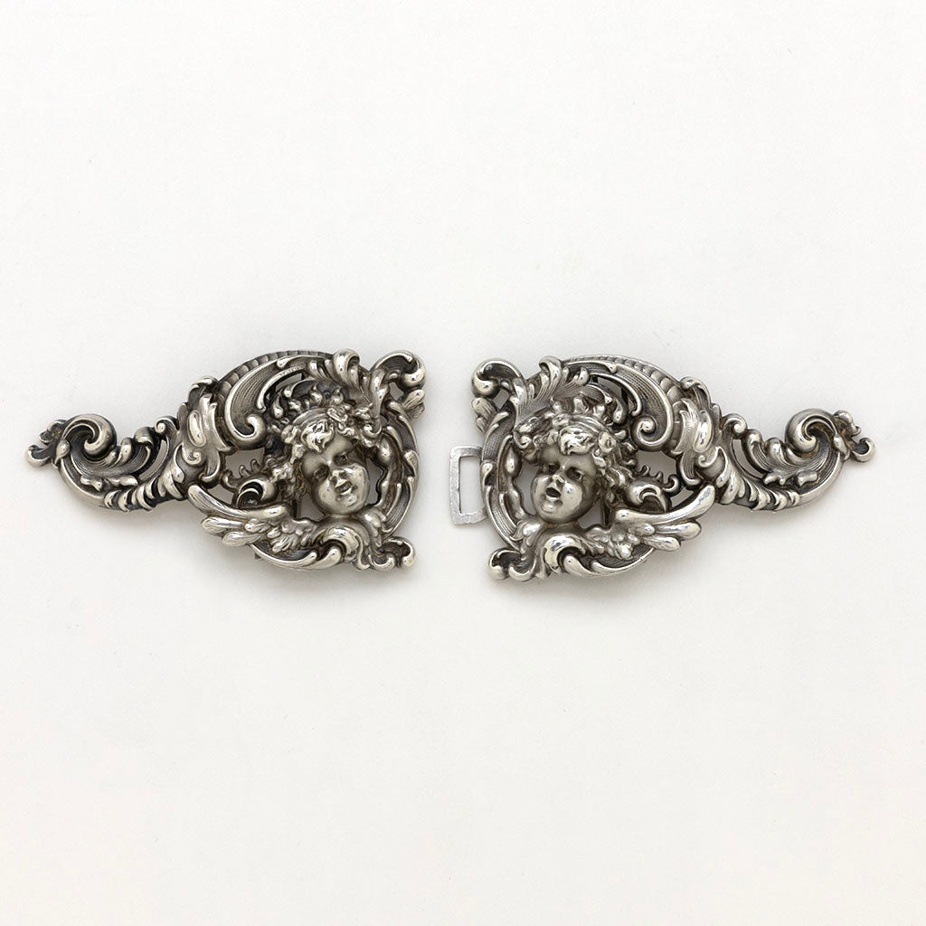Seperated William B. Kerr Antique Sterling Silver Buckle, Newark, NJ, 1900-1910