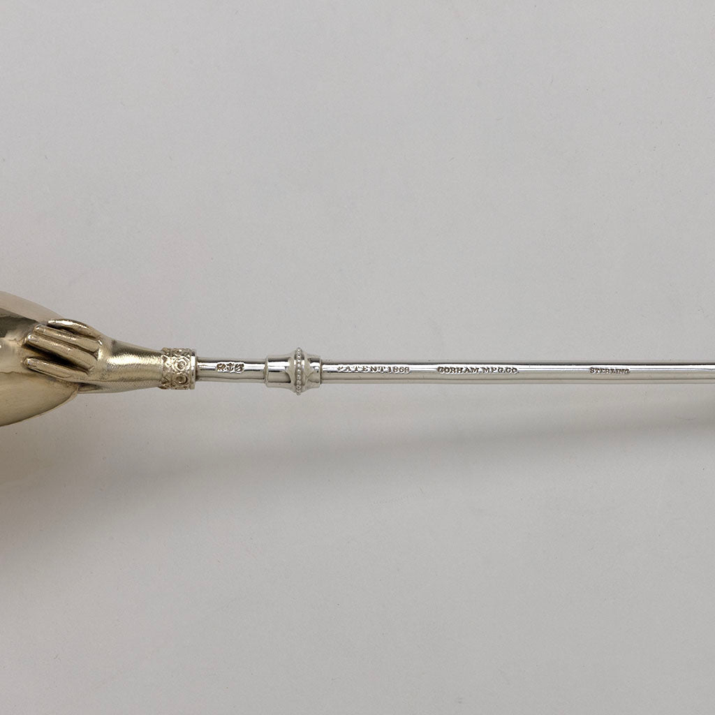 Marks on Gorham &quot;Lady&#39;s&quot; Pattern Antique Sterling Silver Salad Set, Providence, RI, c. 1868