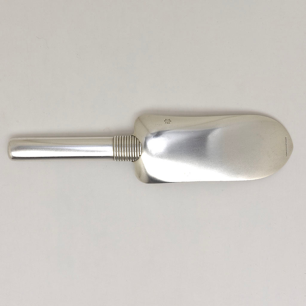 Back of Gorham Antique Sterling Silver &#39;Hizen&#39; Pattern Ice Cream Slice, Providence, RI, c. 1880