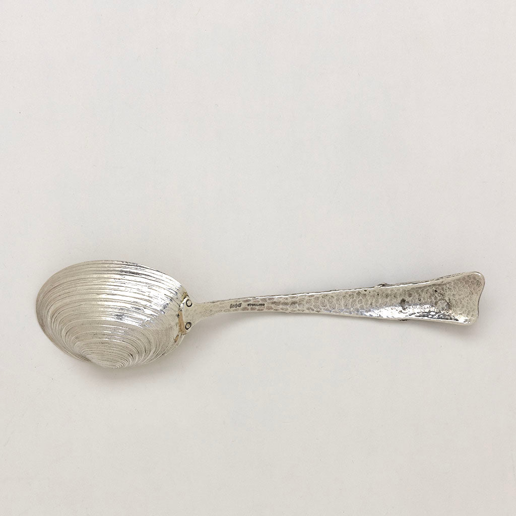 Back of Gorham Antique Sterling Silver &#39;Hizen&#39; Pattern Preserve Spoon, Providence, RI, c. 1880