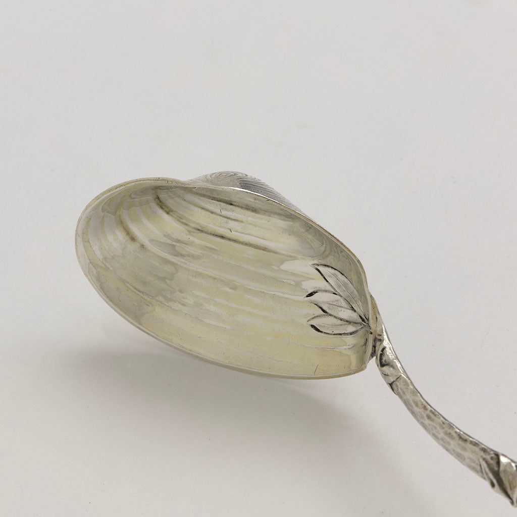 Bowl of Gorham Antique Sterling Silver &#39;Hizen&#39; Pattern Preserve Spoon, Providence, RI, c. 1880