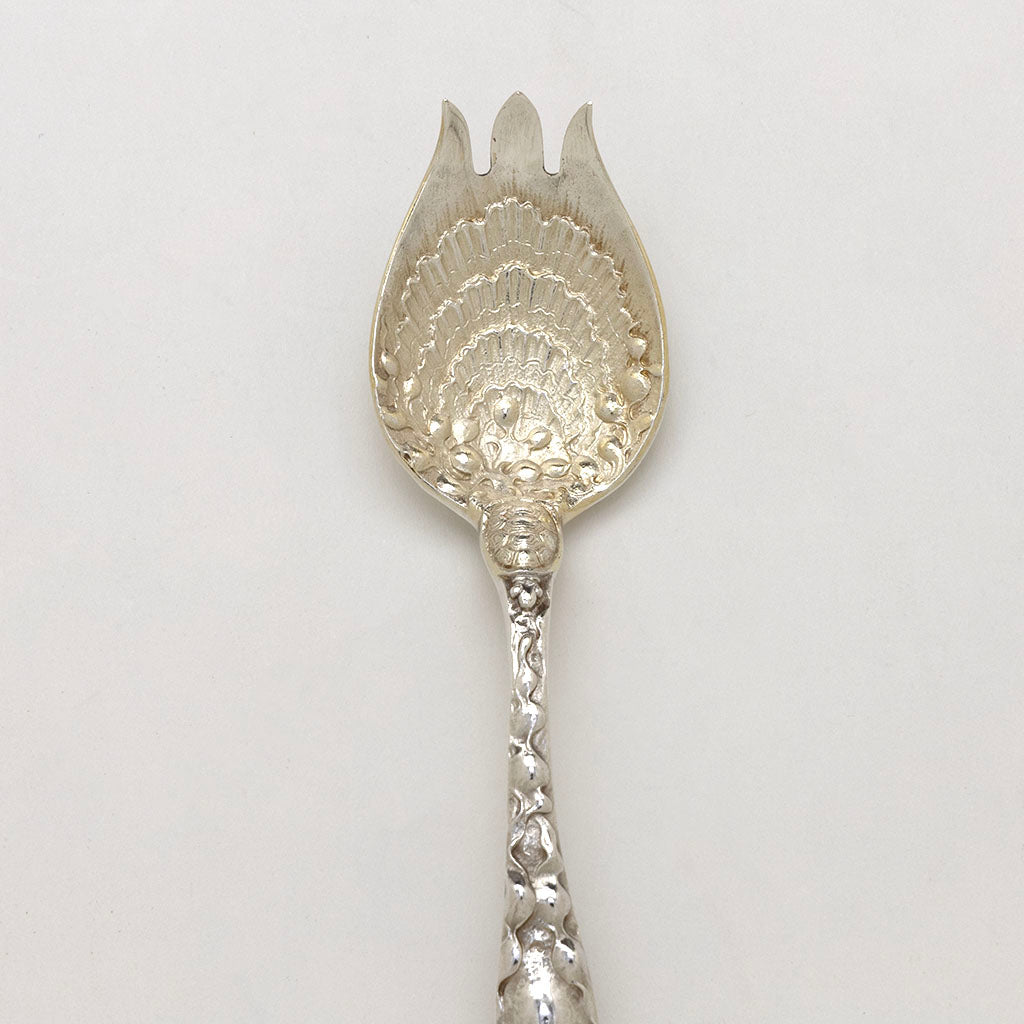 Gorham 'H22' Pattern Antique Sterling Silver Terrapin Fork