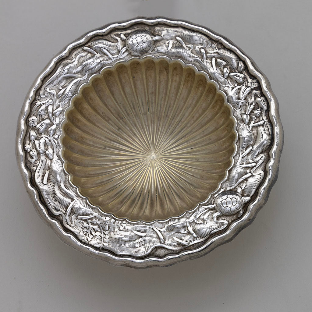 Detail of Gorham Nautical Sterling Silver Salt Dish, Providence, RI, Providence, RI, c. 1885