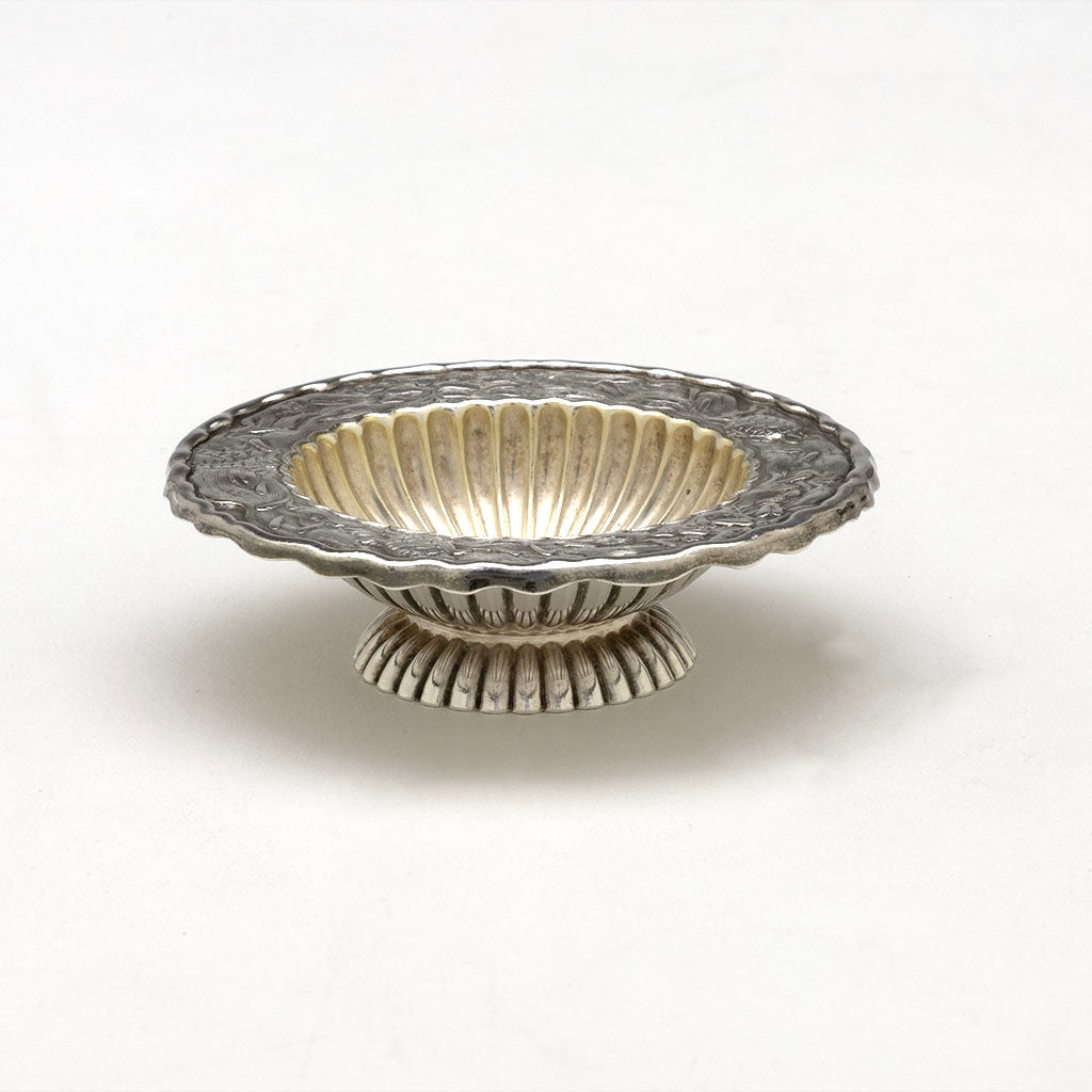 Side view of Gorham Nautical Sterling Silver Salt Dish, Providence, RI, Providence, RI, c. 1885