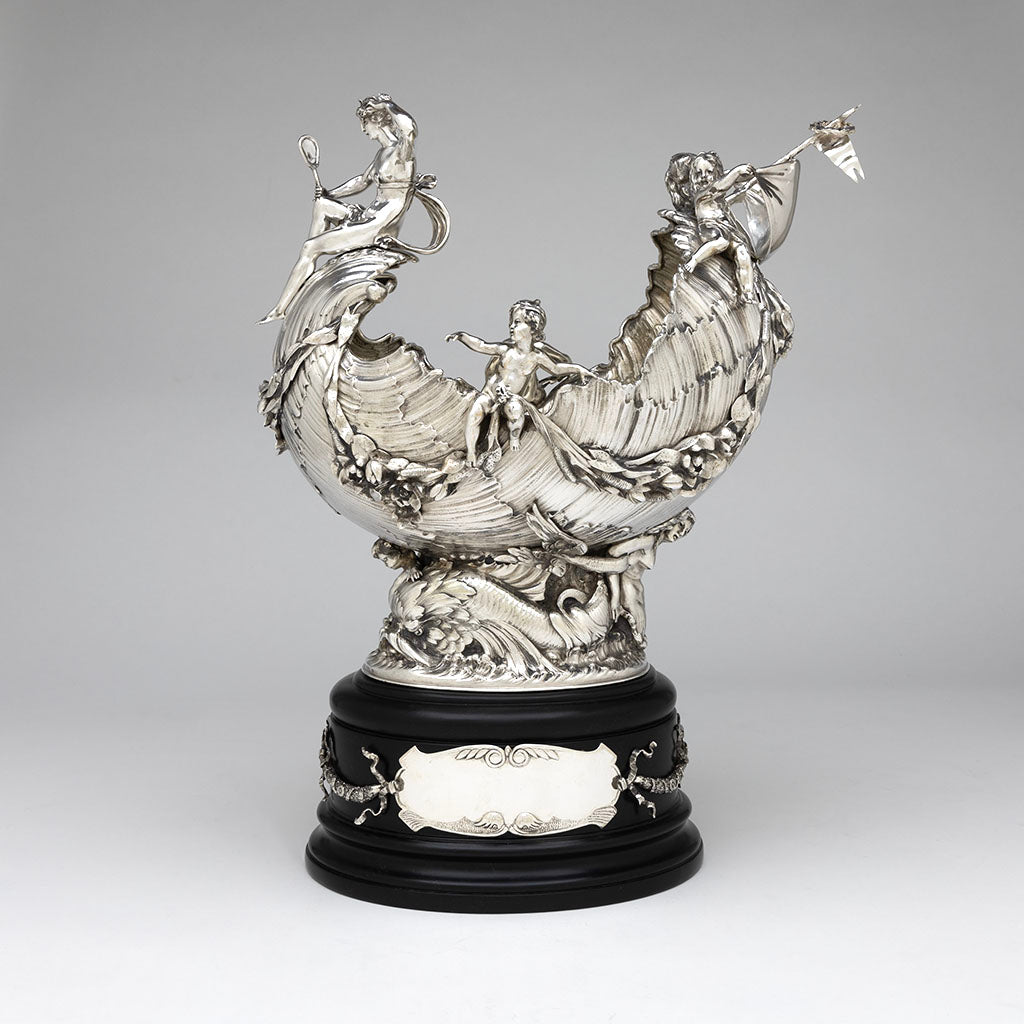 Gorham Antique Sterling Silver Nautical Prize Cup, Providence, RI, 1893