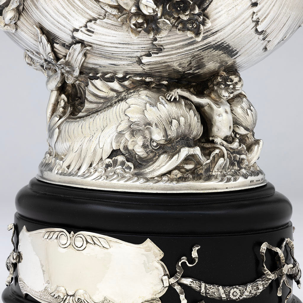 Gorham Antique Sterling Silver Nautical Prize Cup, Providence, RI, 1893