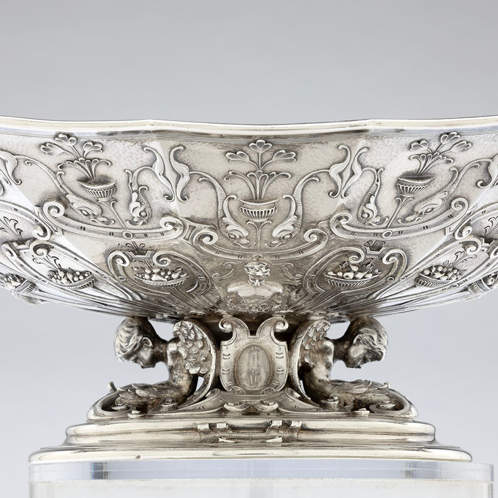 Bowl detail of Tiffany &amp; Co Antique Sterling Silver CoveredTureen designed by Paulding Farnham, NYC, NY, c. 1904
