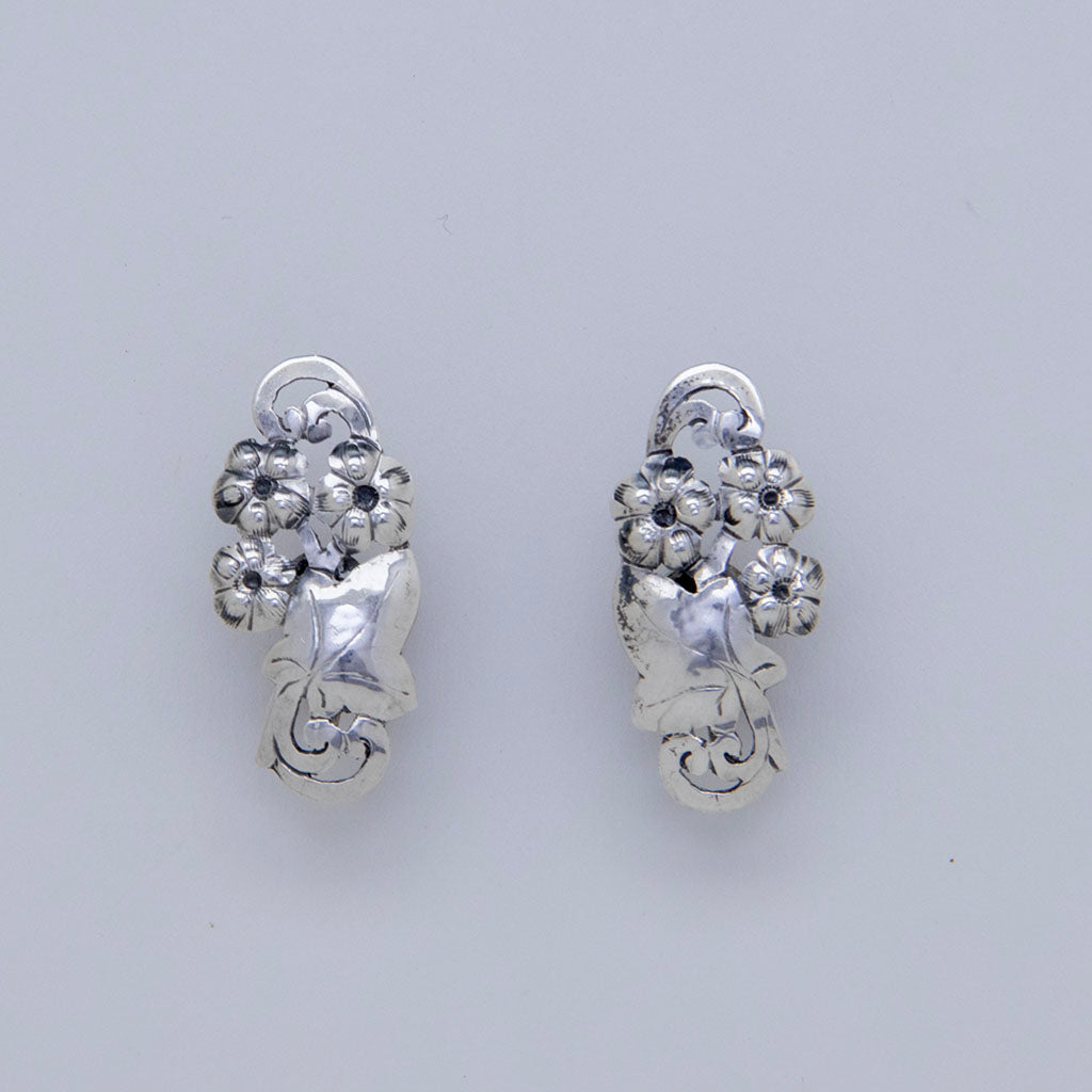Earrings to Stavre Gregor Sterling Silver Jewelry Set, Falmouth, MA, c. 1930s