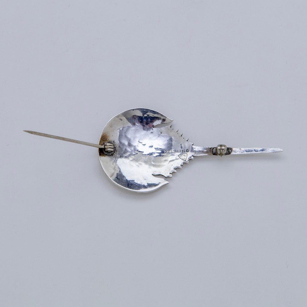 Marks on Stavre Gregor Panis Arts &amp; Crafts Sterling Silver Seagull Brooch, Falmouth, MA, c. 1950s