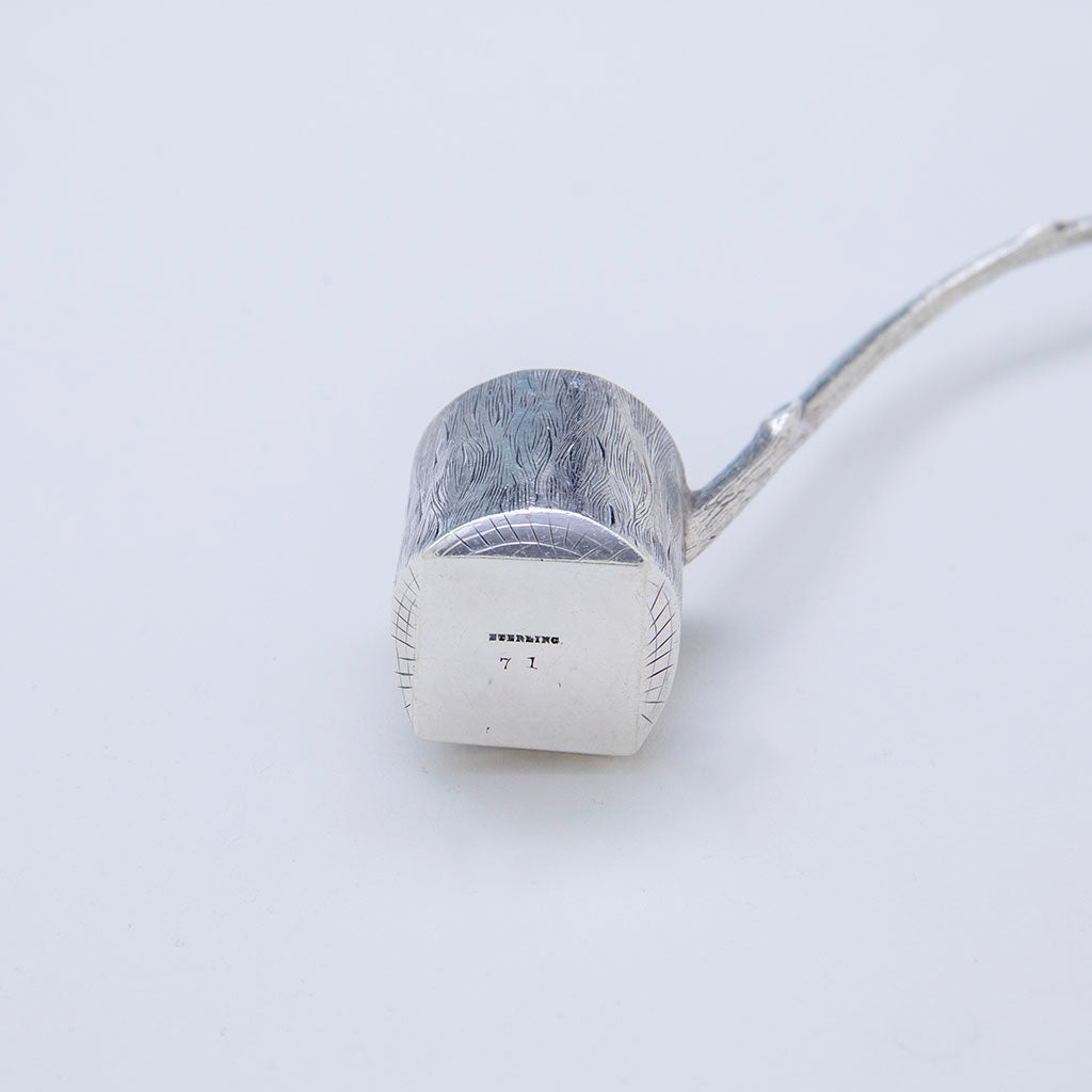 Marks on Towle Antique Sterling Silver Trompe l&#39;oeil Cream Ladle, Newburyport, MA, c. 1880s