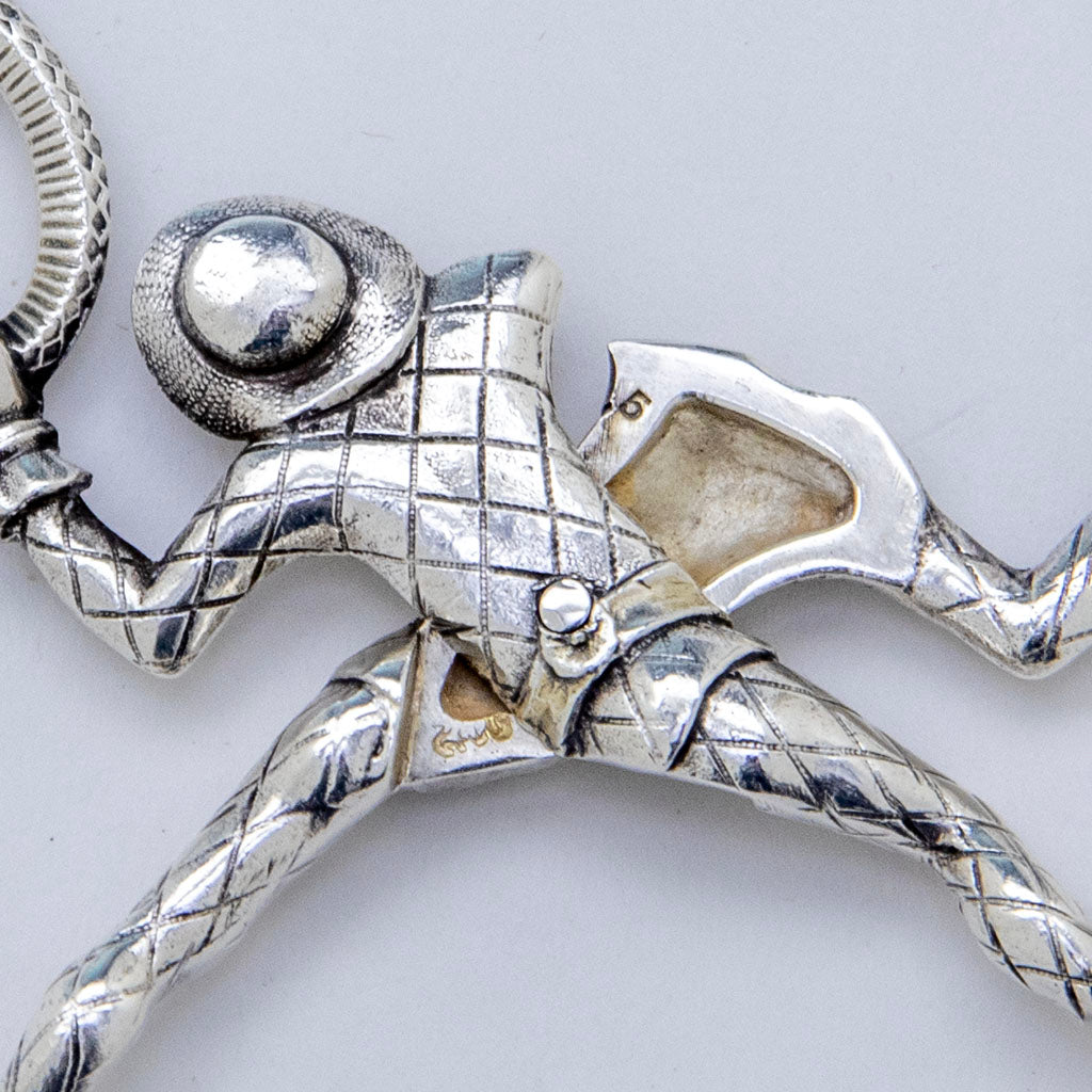 Marks on Gorham Antique sterling &#39;Harlequin&#39; Sugar Tongs, Providence, RI, c, 1870s