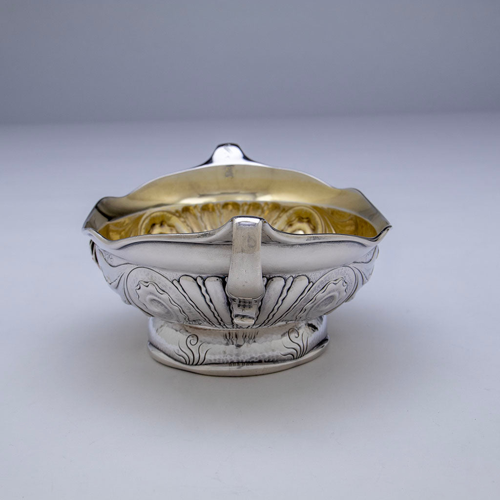 Whiting Manufacturing Company Antique Sterling Silver and Mixed Metal Aesthetic Movement Bowl, New York, NY, c. 1880s