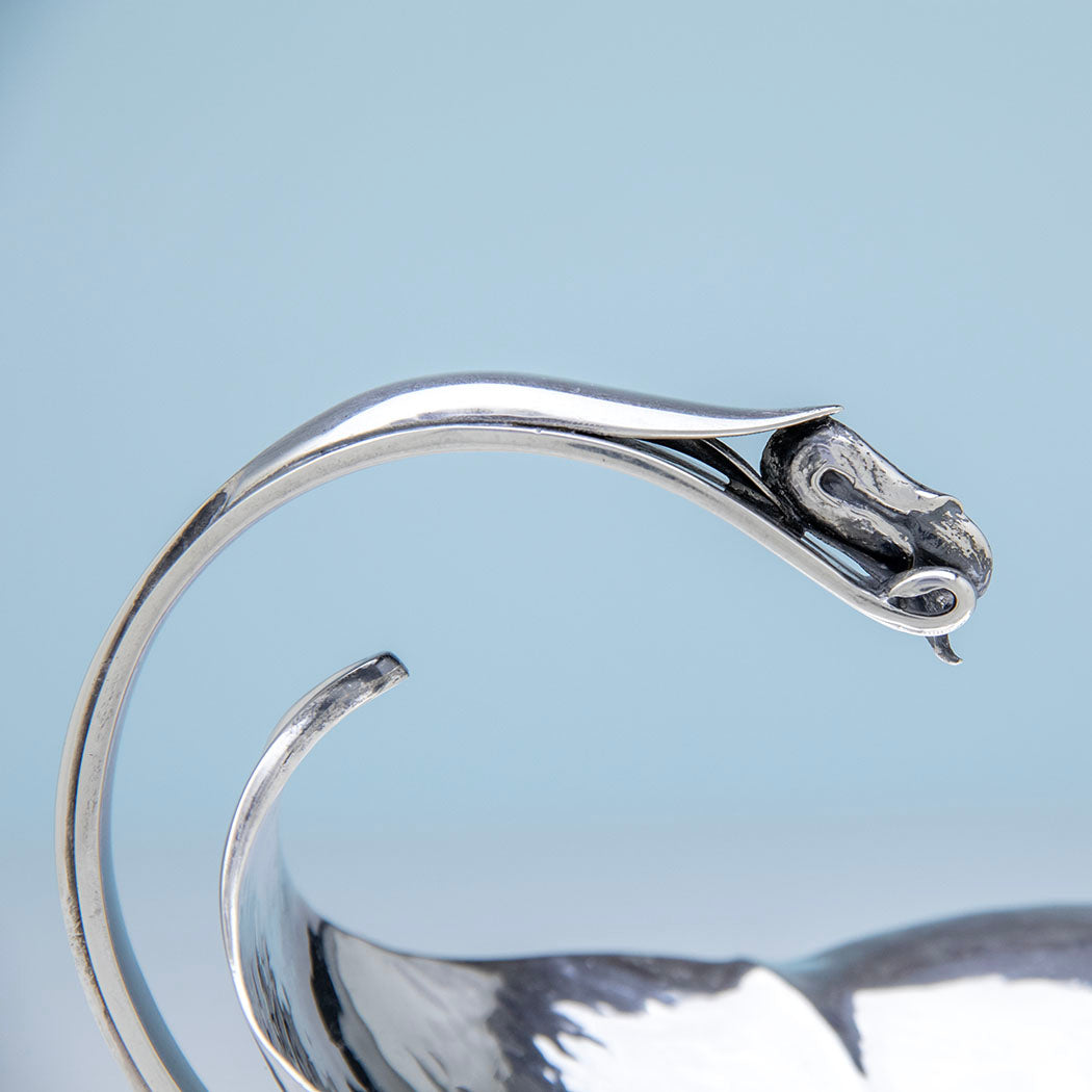 Handle to Pair of Carl Poul Petersen &#39;Blossom&#39; Design Compotes, Montreal, Canada, Mid 20th Century