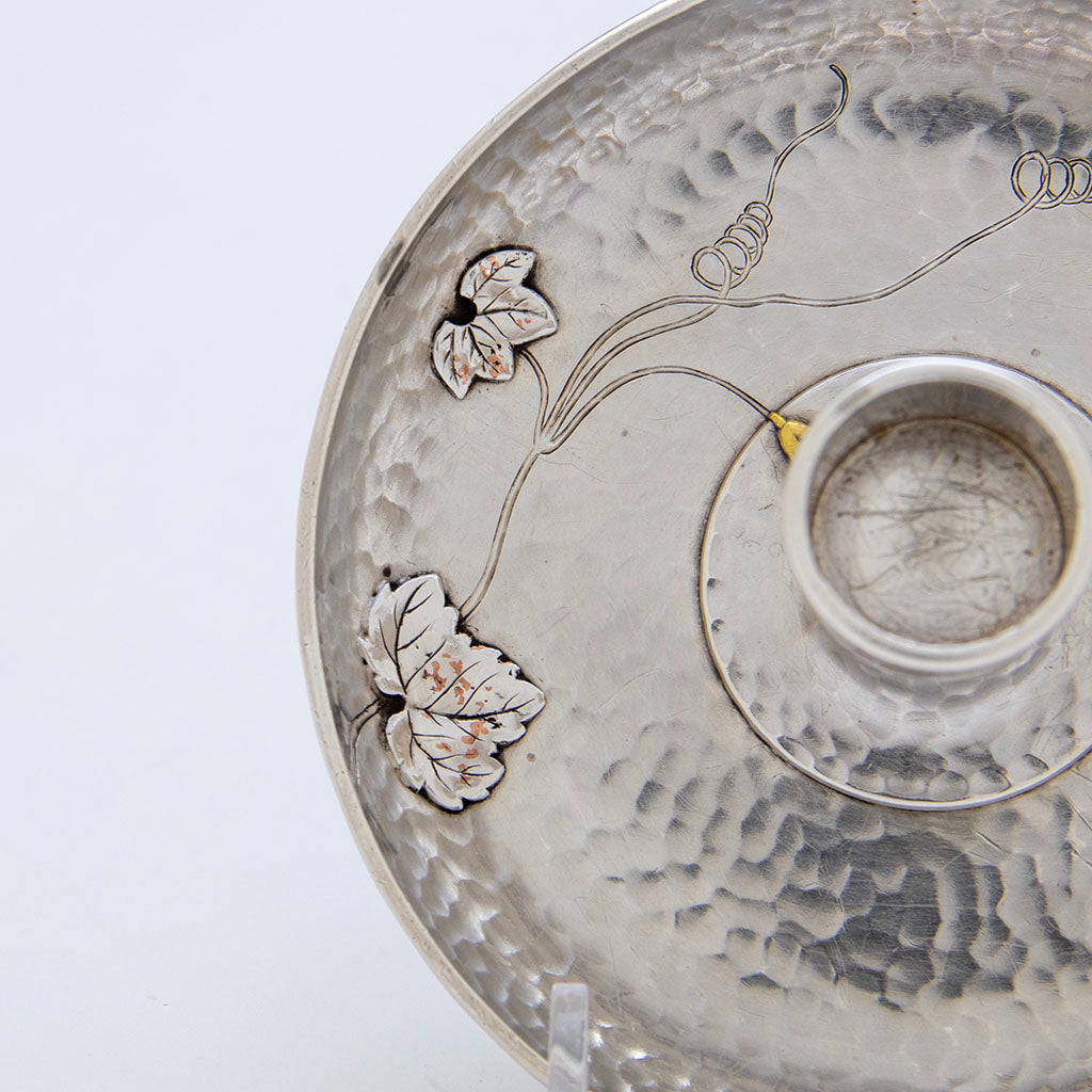 Tiffany &amp; Co Antique Sterling Silver &amp; Mixed Metals Traveling Chamberstick, NYC, NY, c. 1880