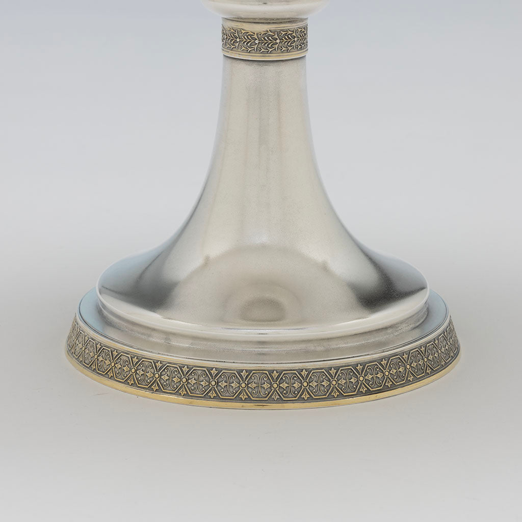 Base to Gorham Antique Sterling Silver &quot;1155&quot; Berry Bowl, Providence, RI, 1874