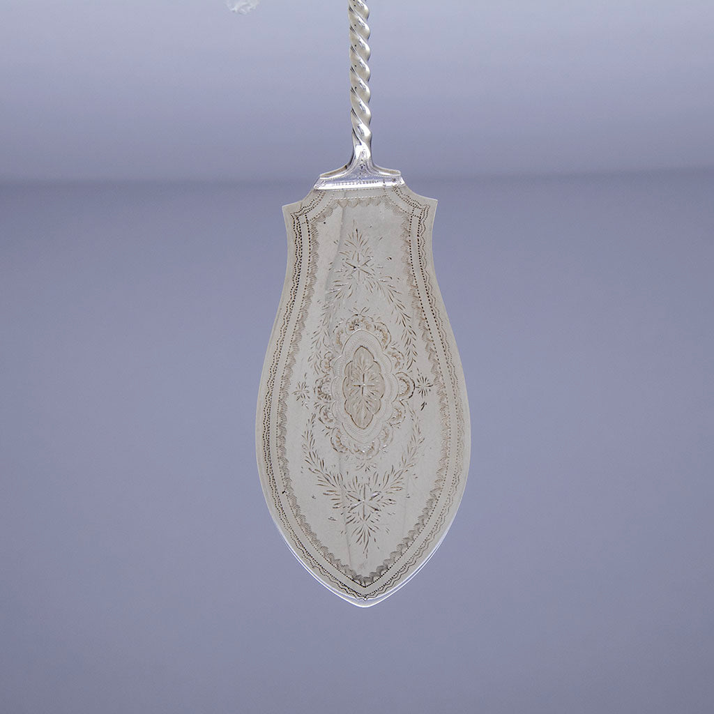 George Sharp for Bailey & Co Antique Sterling Silver Server, Philadelp ...