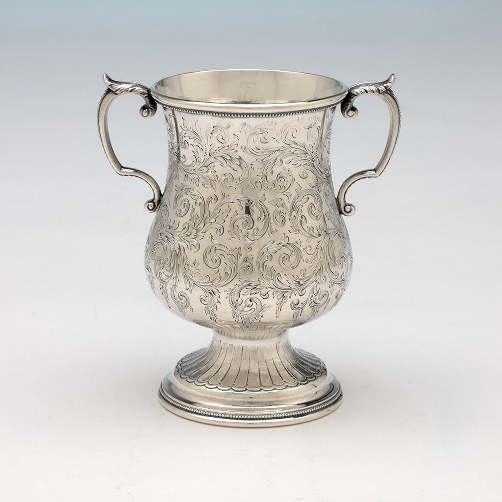 Engraving on Woodward &amp; Grosjean for Jones, Ball &amp; Poor Coin Silver Cup, Boston, MA, c. 1850