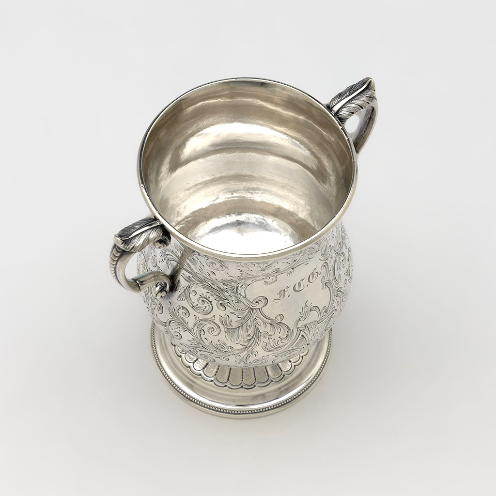 Interior of Woodward &amp; Grosjean for Jones, Ball &amp; Poor Coin Silver Cup, Boston, MA, c. 1850