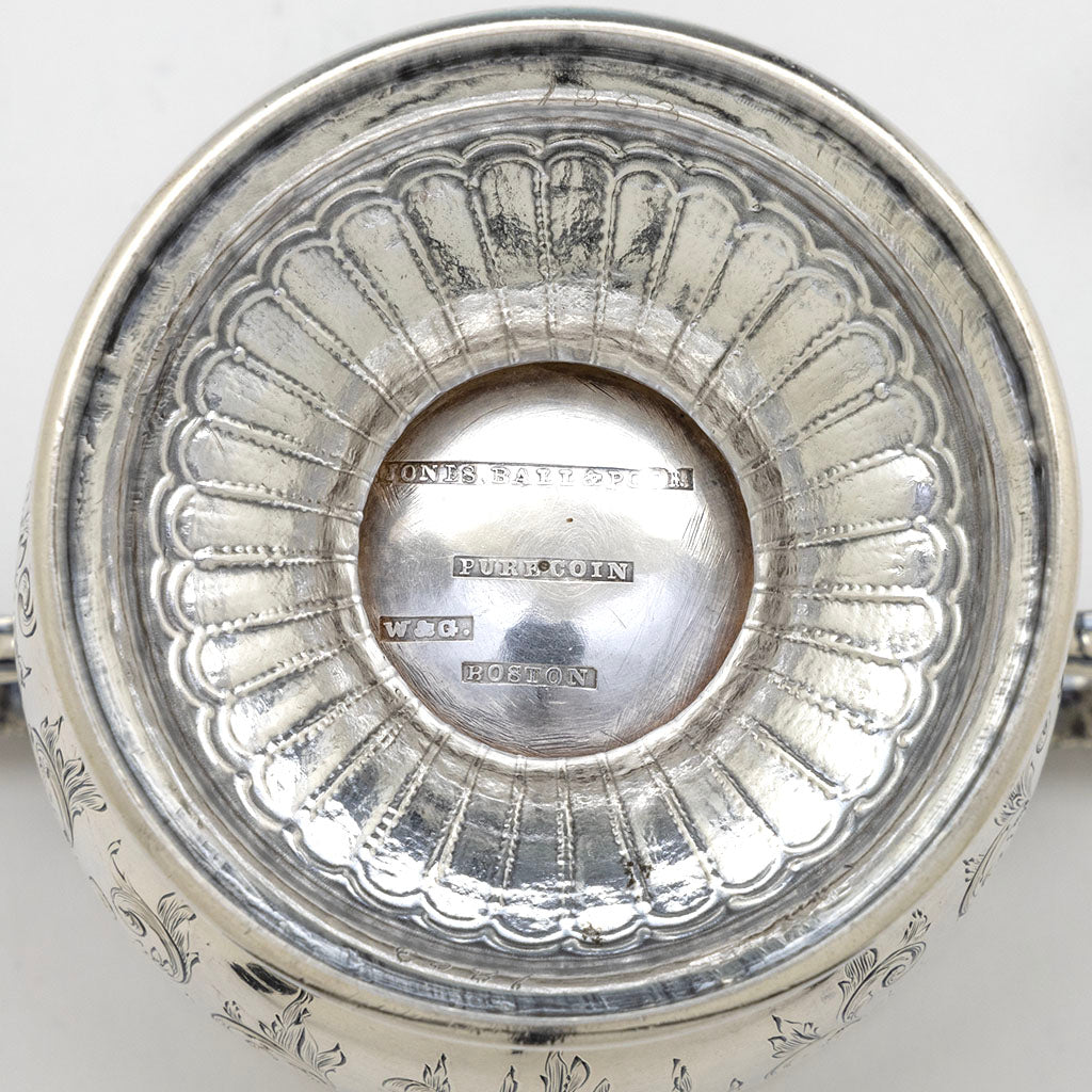 Marks on Woodward &amp; Grosjean for Jones, Ball &amp; Poor Coin Silver Cup, Boston, MA, c. 1850