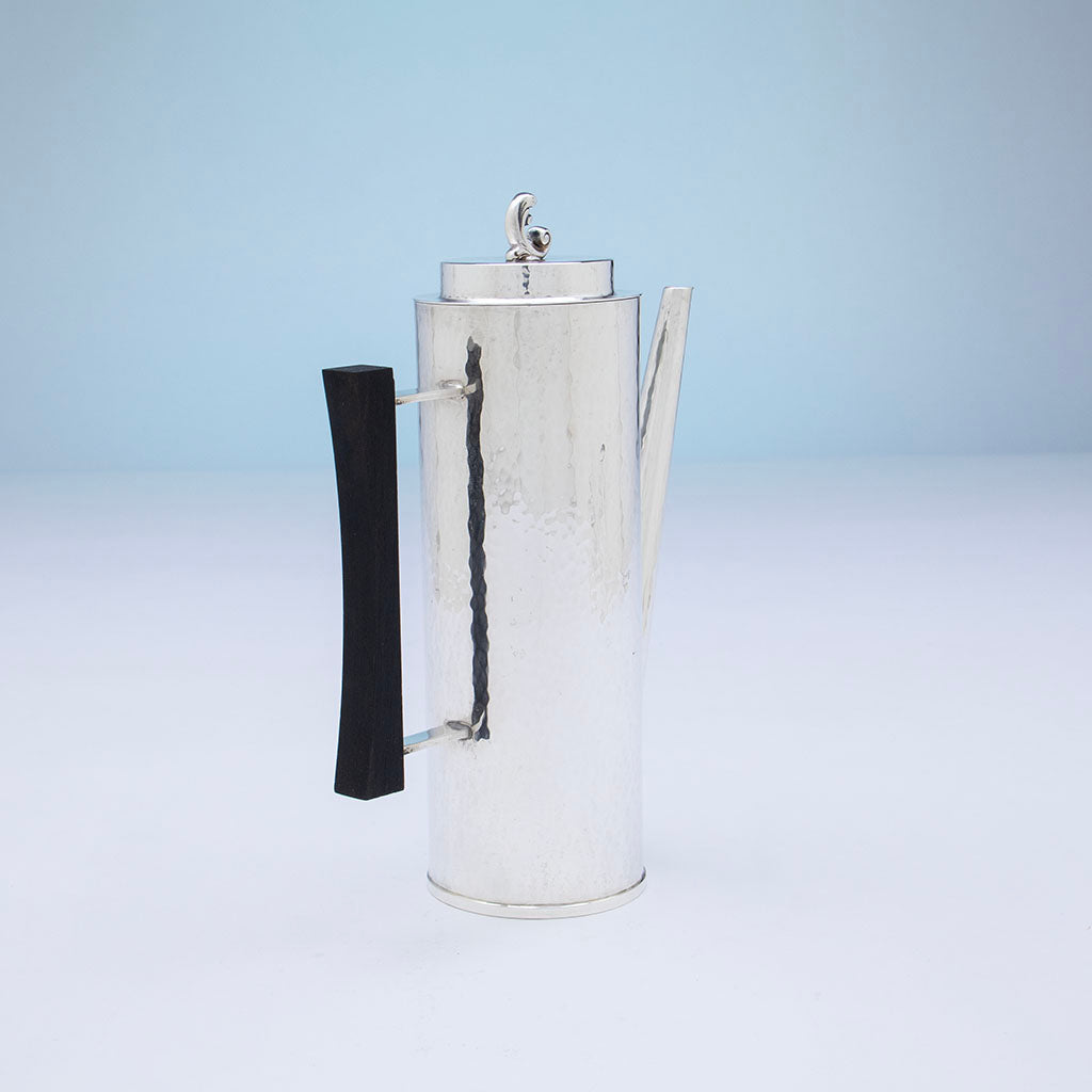 Handle to Old Newbury Crafters Modern Sterling Silver Coffee/ Tea Set, Amesbury, MA, c. 1970