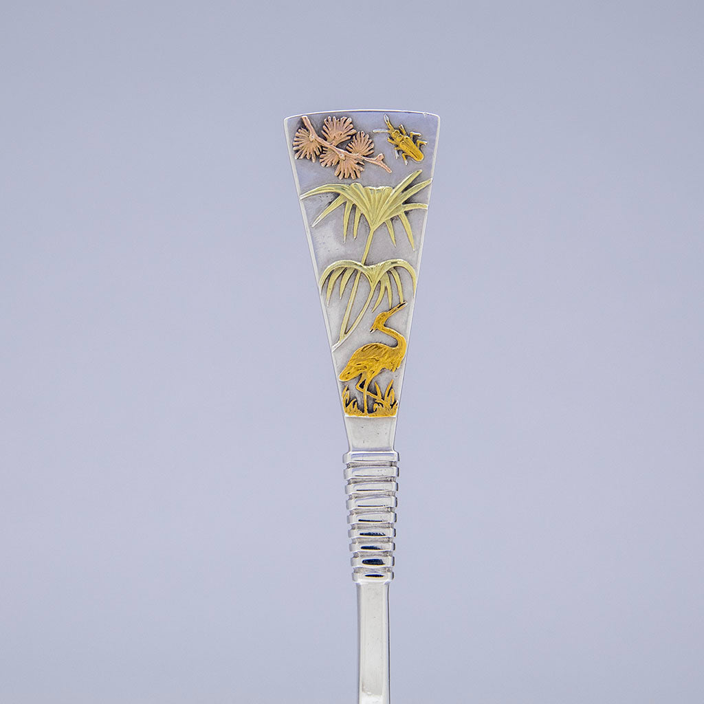 Handle to Shiebler Antique Sterling and Other Metals Ice Cream Slice, NYC, NY, c. 1880