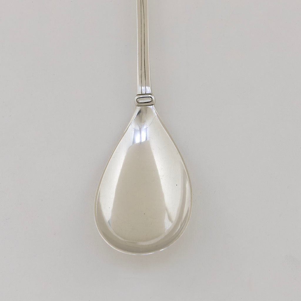 Bowl to Arthur Stone Arts &amp; Crafts Sterling Silver Soup Spoons, set of 8, 1918