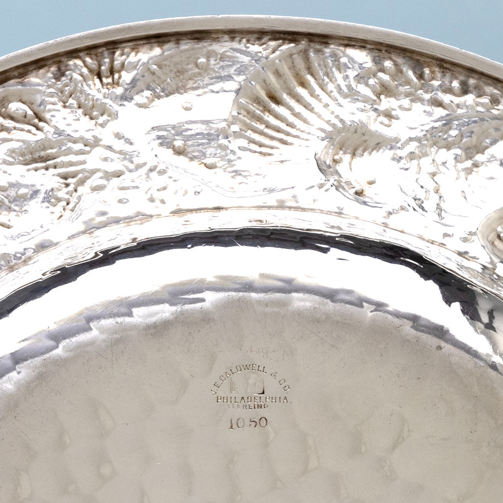 Marks on Whiting plate to Whiting(attr) Antique Sterling Silver Nautical Design Bowl, NYC, NY, c. 1880s