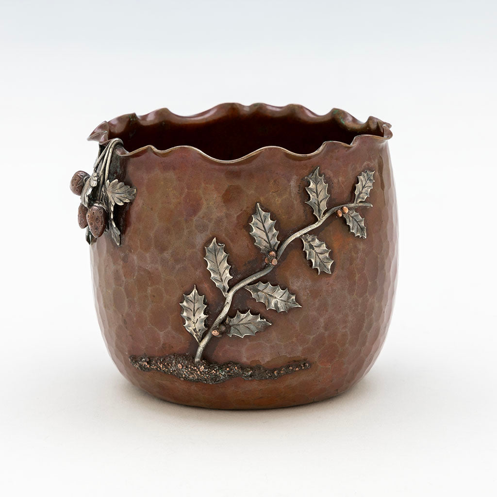 Gorham Antique Copper and Silver Vase, Providence, RI, 1882