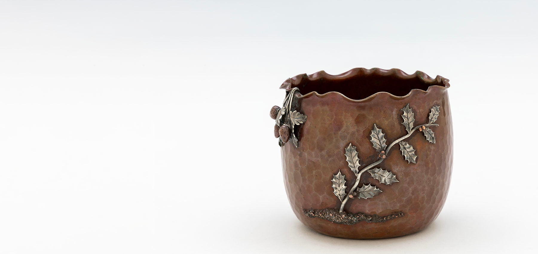Gorham Antique Copper and Silver Vase, Providence, RI, 1882