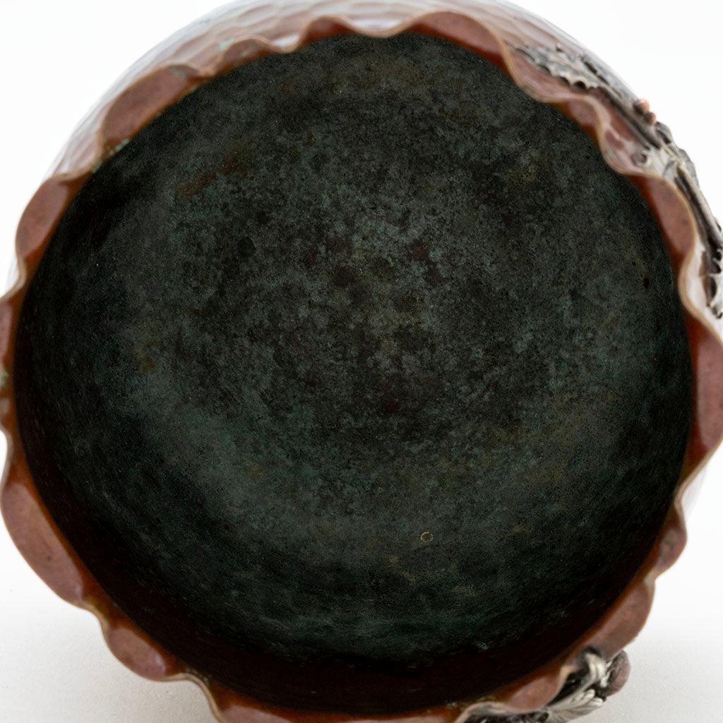 Interior of Gorham Antique Copper and Silver Vase, Providence, RI, 1882