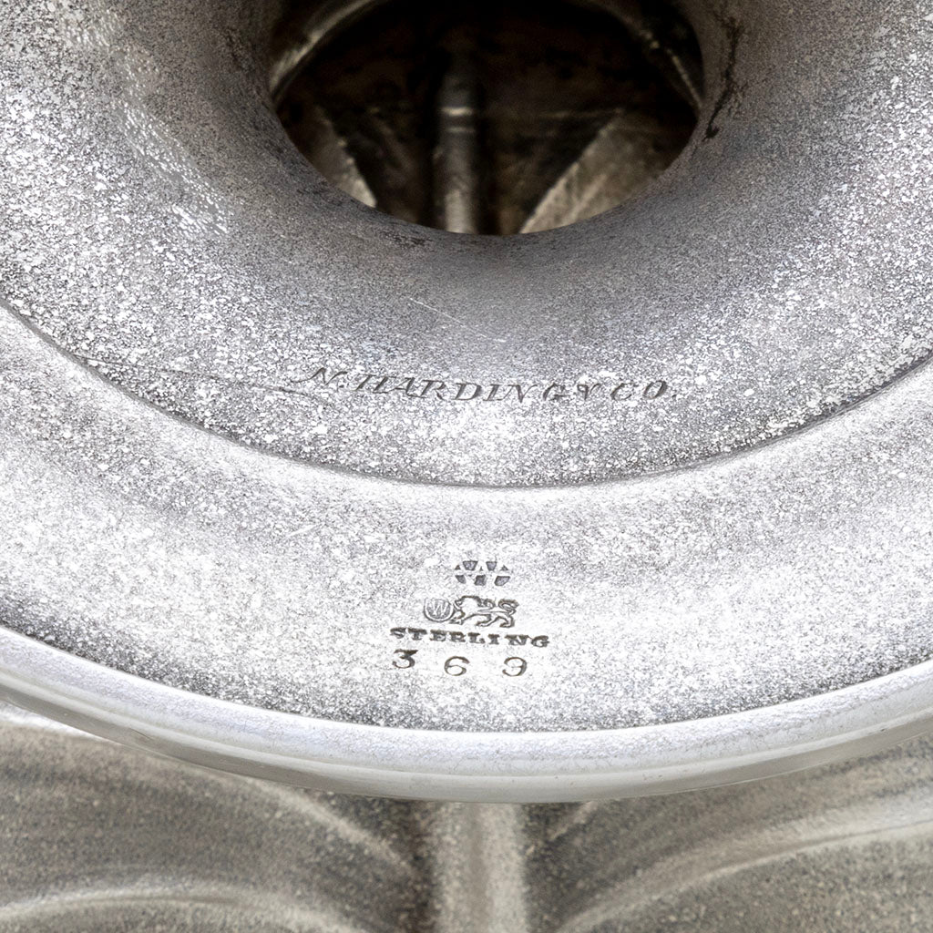 Marks on Whiting Antique Sterling Silver Lily Presentation Basket, NYC, NY, c. 1872