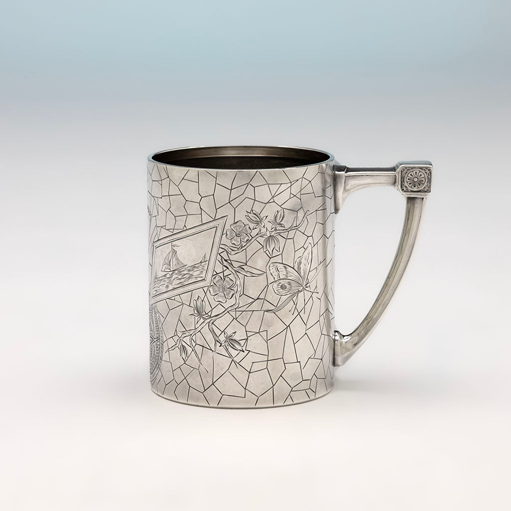 Gorham Antique Sterling Silver Child's Cup, Providence, RI, 1879