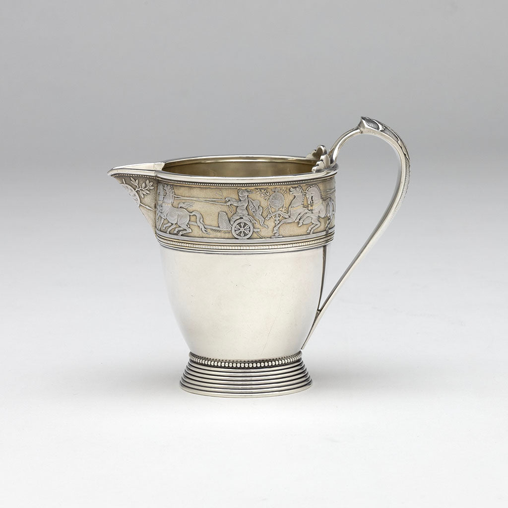 Gorham Antique Sterling Silver Classical Creamer, Providence, RI, 1876